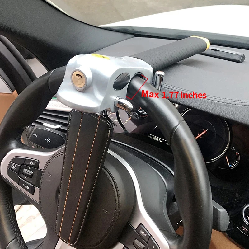 Blocco del volante dell'auto blocco dello sterzo dell'automobile pieghevole  protezione antifurto serrature a T serrature di sicurezza per auto per  accessori auto - AliExpress