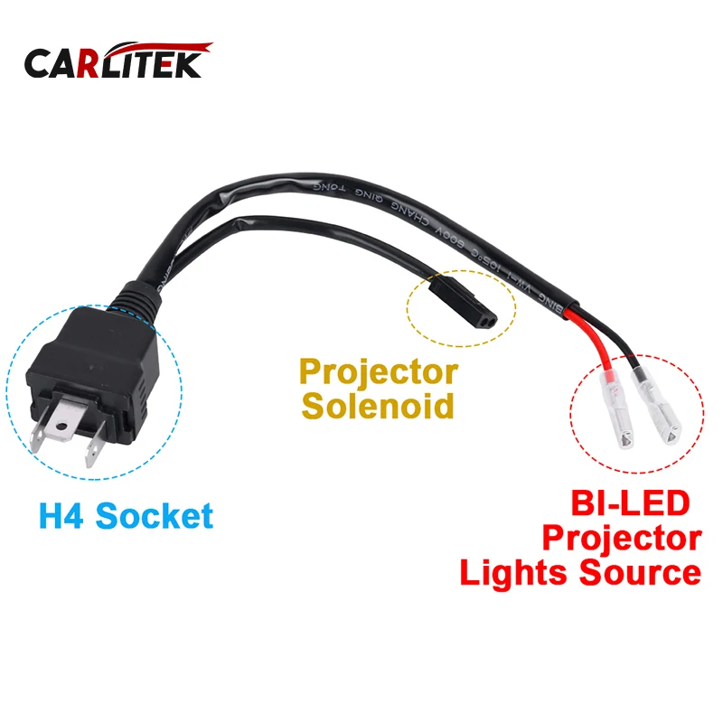 H4 9003   ϳ׽ LED ڵ  Bi LED   H4 Ŀ ̾ ̺  ڵ ׼ 2PC