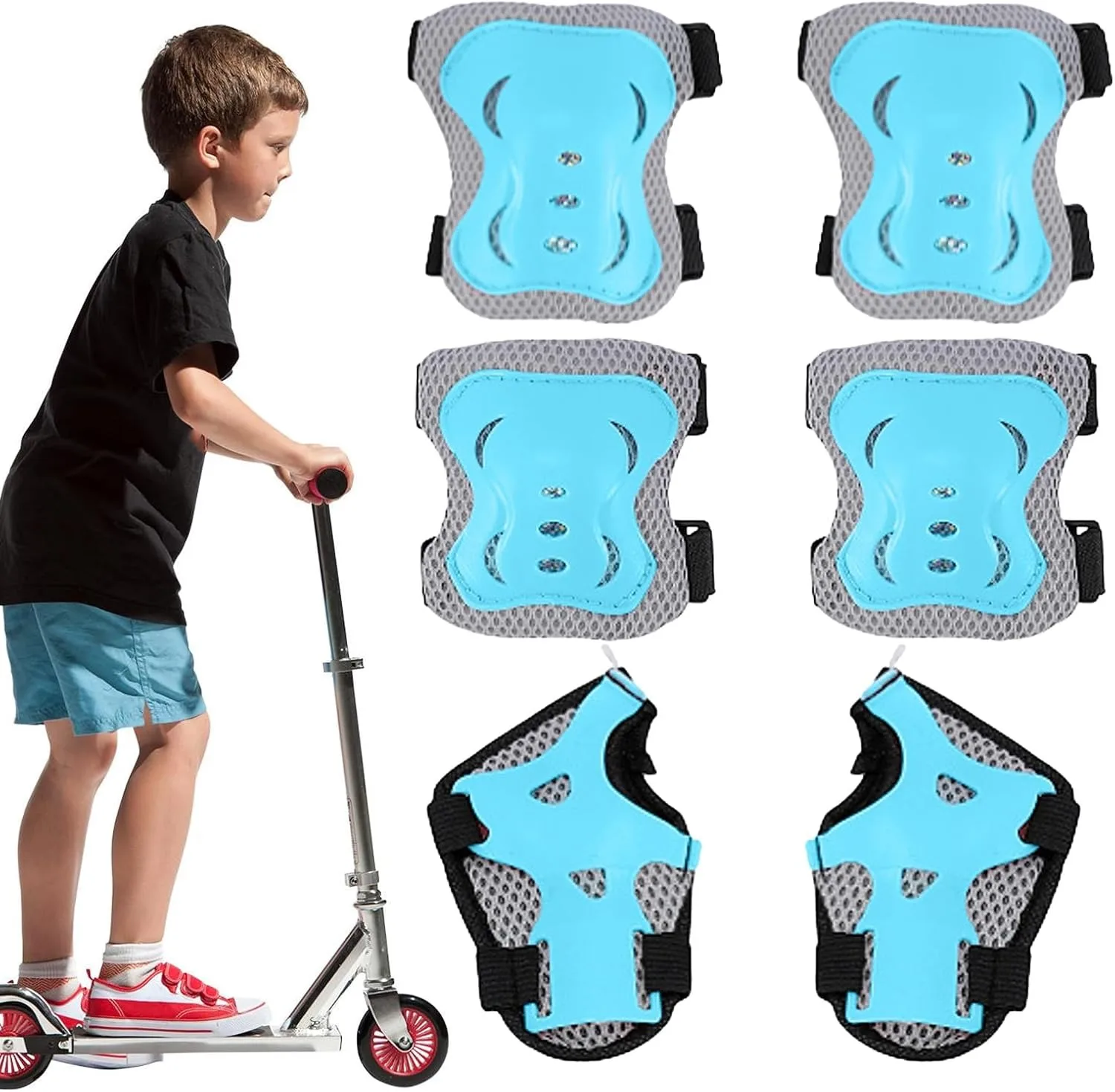 Knee Pads Elbow Pads with Wrist Guards 4