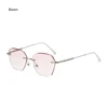 Women Trendy Reading Glasses with Diamond Unisex Blue Light Blocking Diopter Eyewear Luxury Fashion Rimless Far Sight Eyeglasses 6