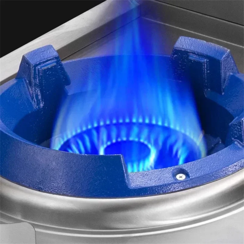 Commercial Fierce Fire Stove Stainless Steel Single Stove Restaurant Dedicated Fast Stir-fry Cooktop with Flame Out Protection 5