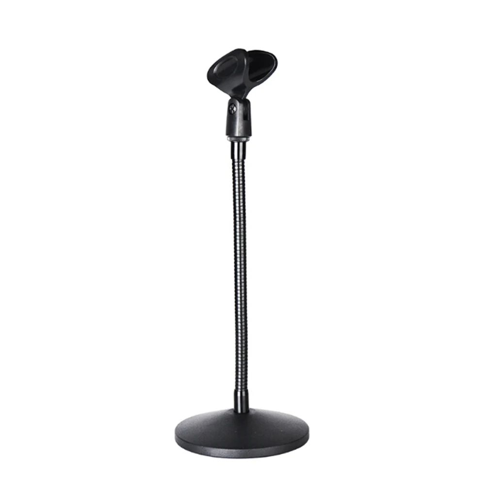 

Studio Desktop Mic Stand With Flexible Gooseneck + Round Weighted Base