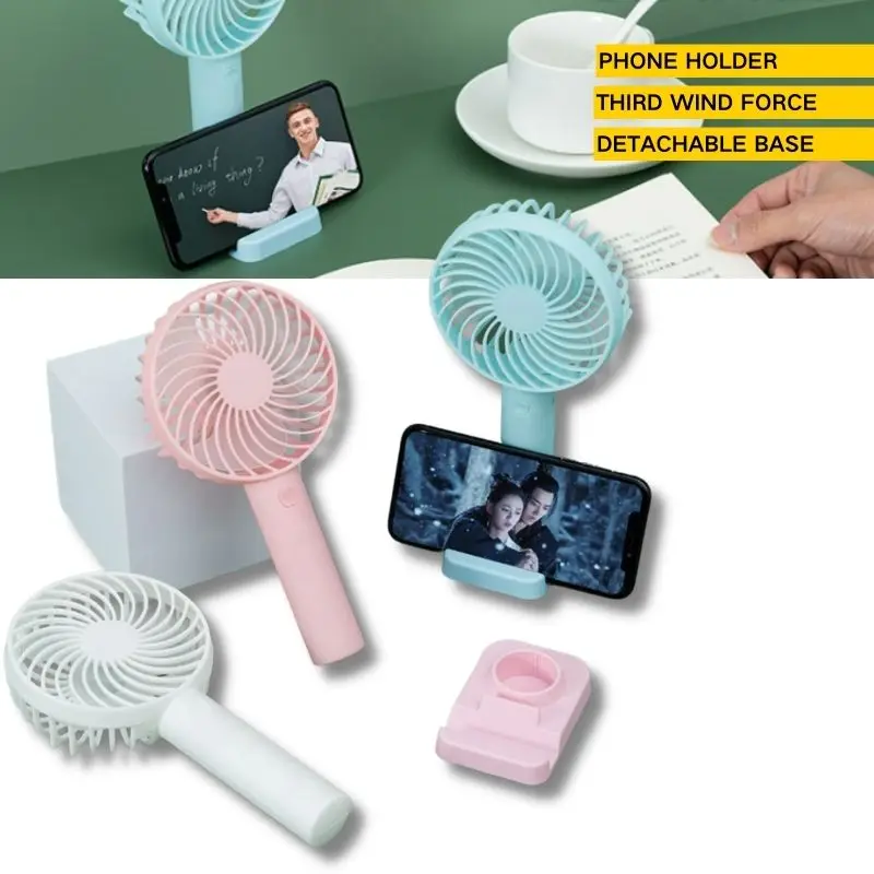 Handheld small fan usb mini portable rechargeable student dormitory desktop silent small electric fan
