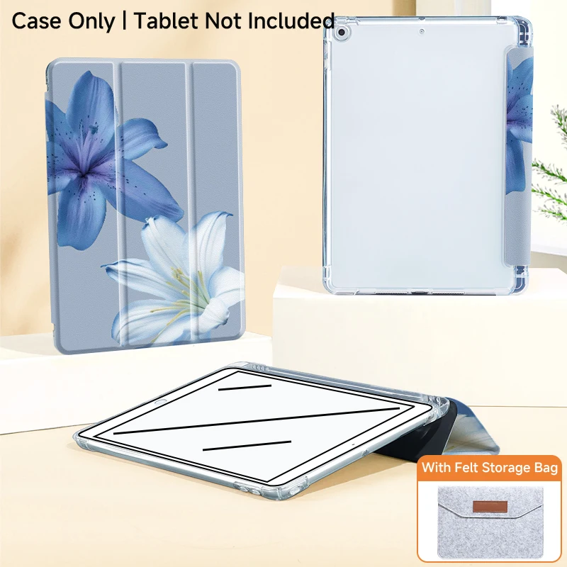 Premium Tri-Fold Bracket Protective Case with Storage Felt Bag