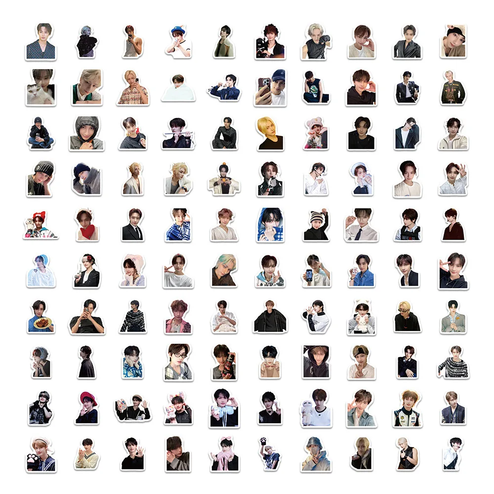 100PCS Wen Junhui 스티커 Moon Junhwi 낙서 스티커 DIY 일기 전화 케이스 수제 스크랩북 미적 스티커