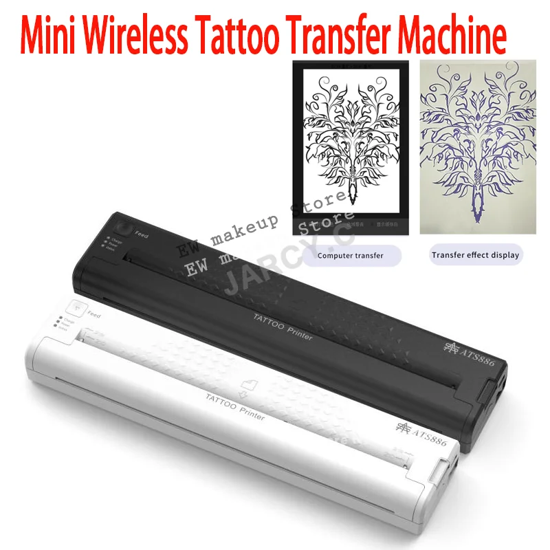 Mini Wireless Tattoo Transfer Machine Portable Tattoo Printer Bluetooth ...