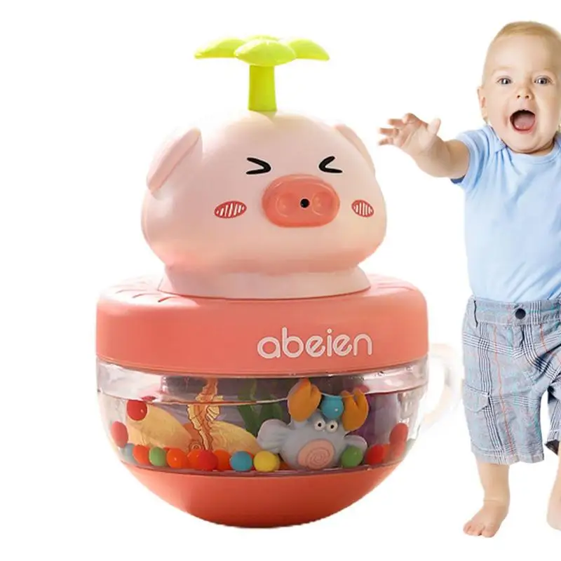 

Wobbler Toy Toddler Wobble Shower Bathing Floating Pool With Bell Water Spray Toy Bathtub Toys For Bath Time Fun