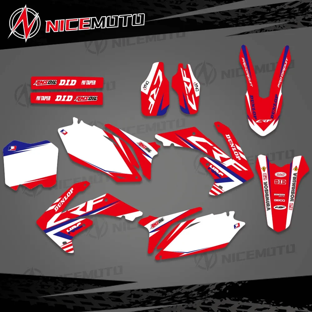 NICEMOTO Graphic Background Decal Sticker for Honda CRF450R CRF450 2009-2012 CRF250R CRF250 2010- 2013  CRF 250 250R 450 450R коврики eva skyway nissan tеanа 2009 2013 vip серый s01706383