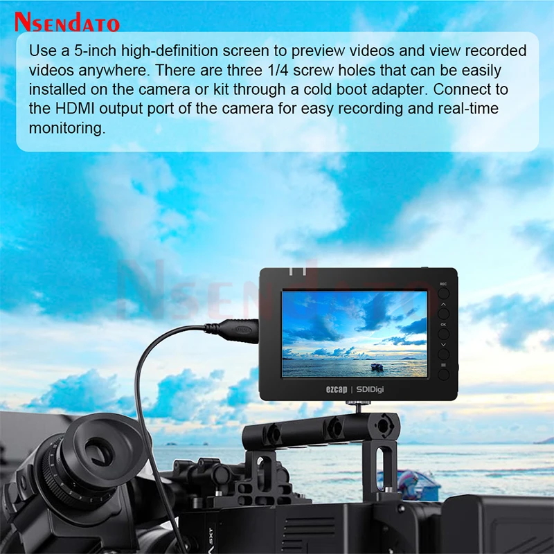 Ezcap279 HDMI SDI Video Recorder Capture to Micro SD Card Box 1080P 60fps HDMI SDI Game Video Capture For Live Broadcast Stream