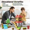 100pcs Magnetic Blocks-Build Mine Magnet World Set for Boys & Girls Age 3+, Sensory Toys for Toddlers Gifts Construction Toys 2