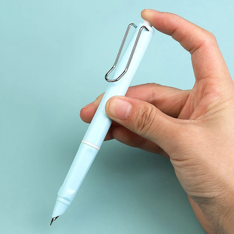 Press Metal Fountain Pen Retractable Extra Fine Nib 0.38mm Ink Pen Fountain Inking Pens for Office Supplies School Supplies fountain pen