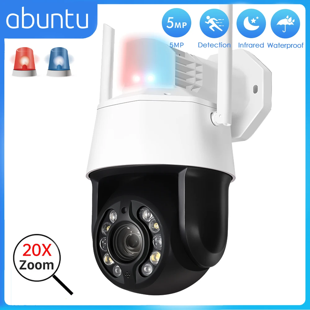 5mp 20x Optional Zoom Wifi Camera Color Night Vision Ptz Cctv Security