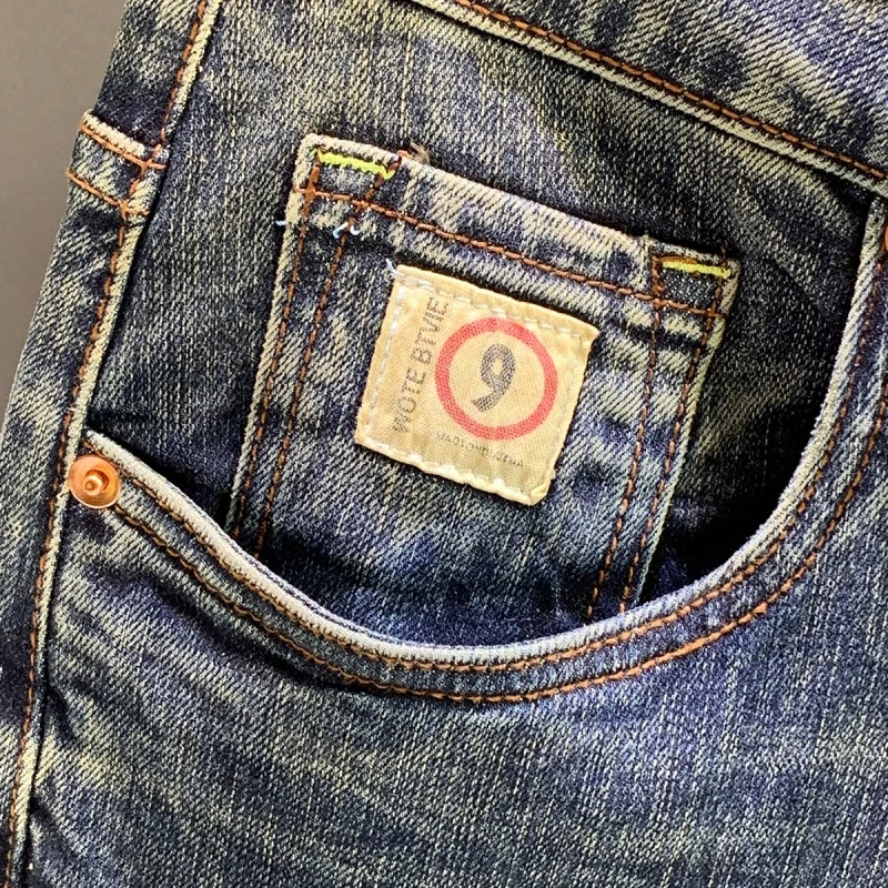 2024 High Street Retro Trendy Men's Jeans Spring and Autumn Loose Large Size Harem Stretch Casual All-Matching Hip Hop Trousers