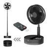 Foldable Fan Foldaway Oscillating with Remote Control, 10800mAh Battery Operated Fans, Portable for Outdoor, Courtyard, Beach 1