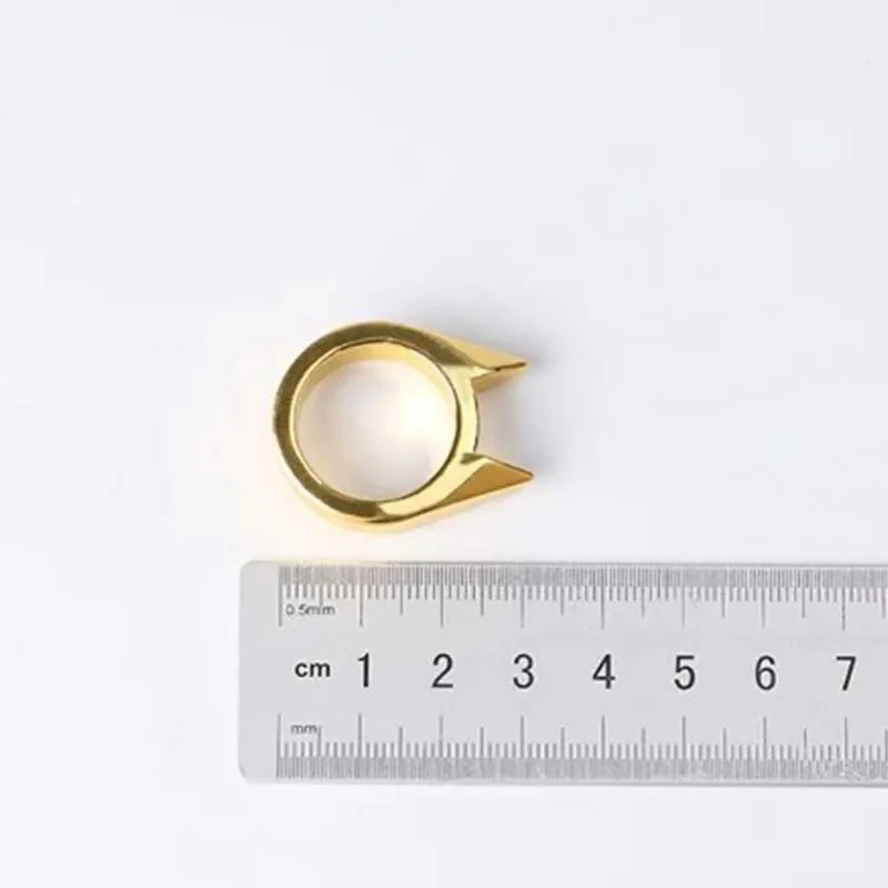 남녀공용 휴대용 호신 반지, 야외 생존 핑거 건, 펑크 스타일, 비상 보호 하이킹 캠핑 쥬얼리