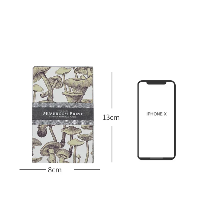 Everyday People 시리즈 학교 쓰기 패드, 문학 매뉴얼 DIY 핸드북 재료 스크랩북, 50 매, 80*130mm