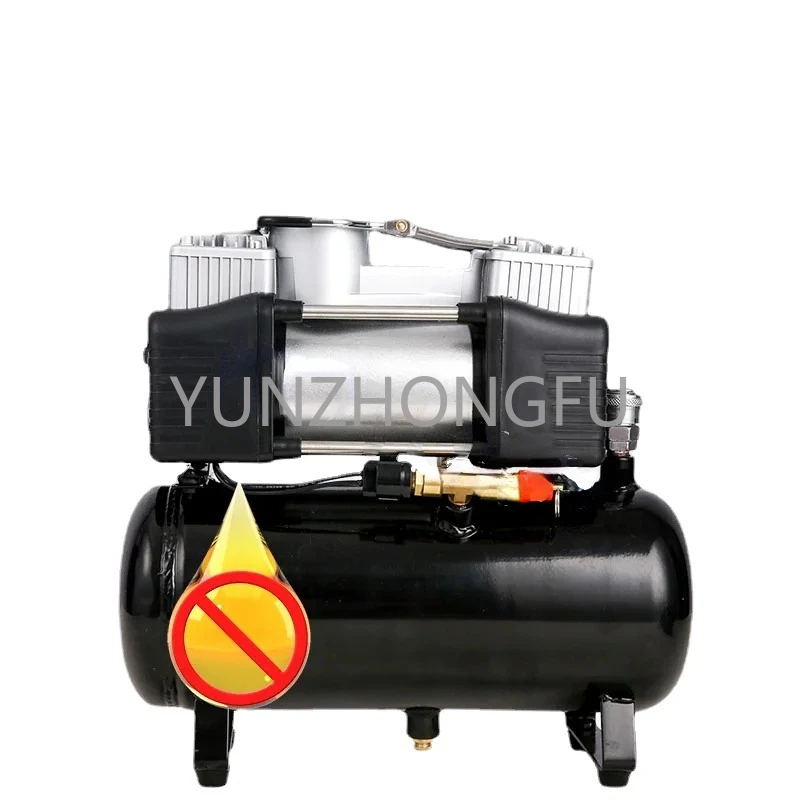 

Portable Oil-Free Silent Air Pump Mini Car Tire Inflator Pump Air Reservoir With Automatic Start Stop Small Air Compressor