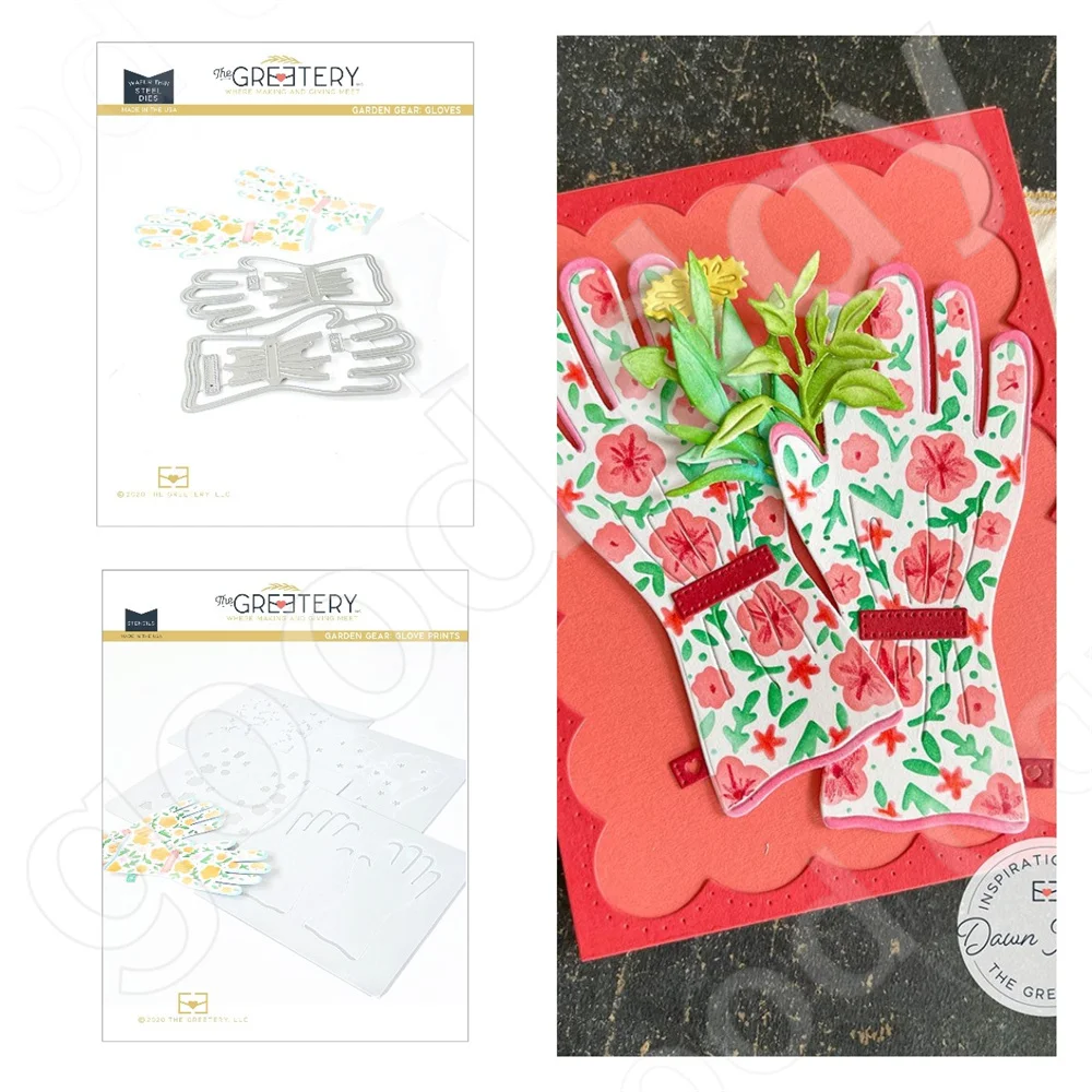 

2022 Arrival New Gloves Metal Cutting Dies and Stencil Scrapbook Diary Decoration Embossing Template Diy Greeting Card Handmade