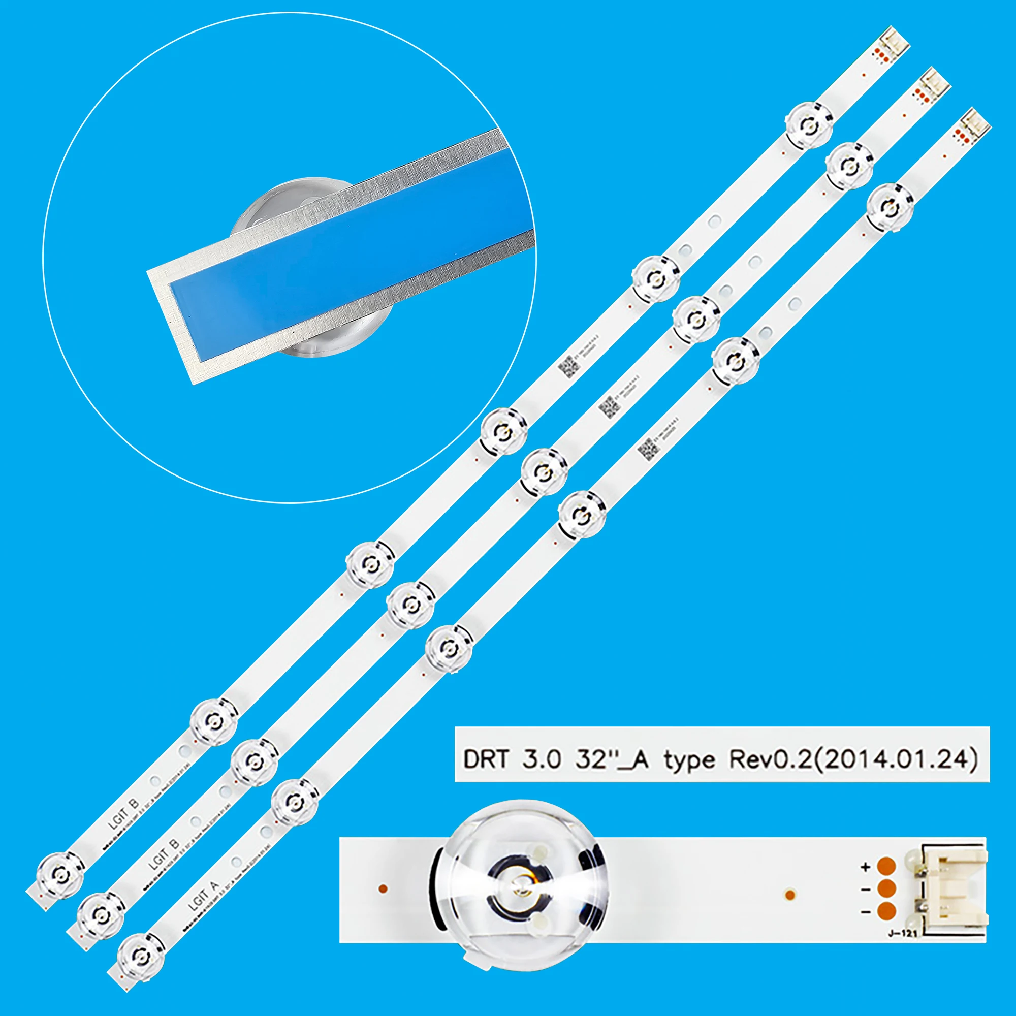 

1/5/10 Kits LED backlight strip for DRT 3.0 32"_AB 32MB25VQ 32LB5650 32LB5820 32LF580V 32LB5610 6916l-1974A LC320DUE 32MB27VQ