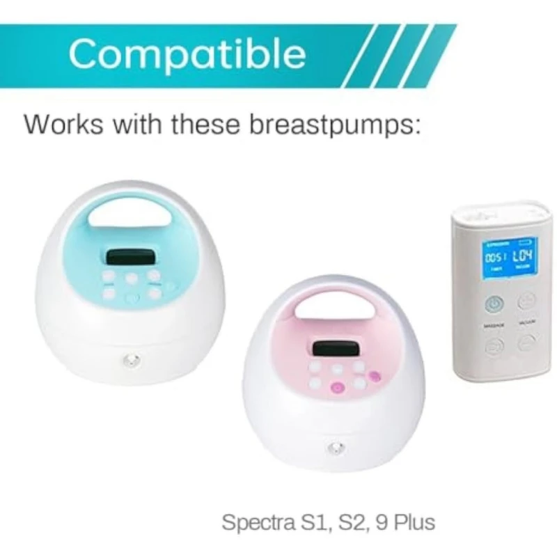 Breast Pump Parts for Spectra, Replace Duckbill Valves Tubes Backflow Protector Membrane for Spectra S1 S2 9 Plus Breastpumps