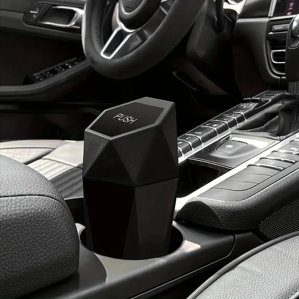 Car Trash Can Lid Leakproof Car Garbage Organizers Multipurpose Storage Box 15 Attached Trash Bags