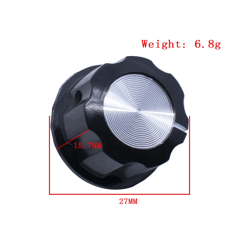 MF-A03 RV24YN20S Potentiometer Knob Cap Inner 6.4mm Rotary Switch Bakelite Knob WH118 WX050 Potentiometer Switch