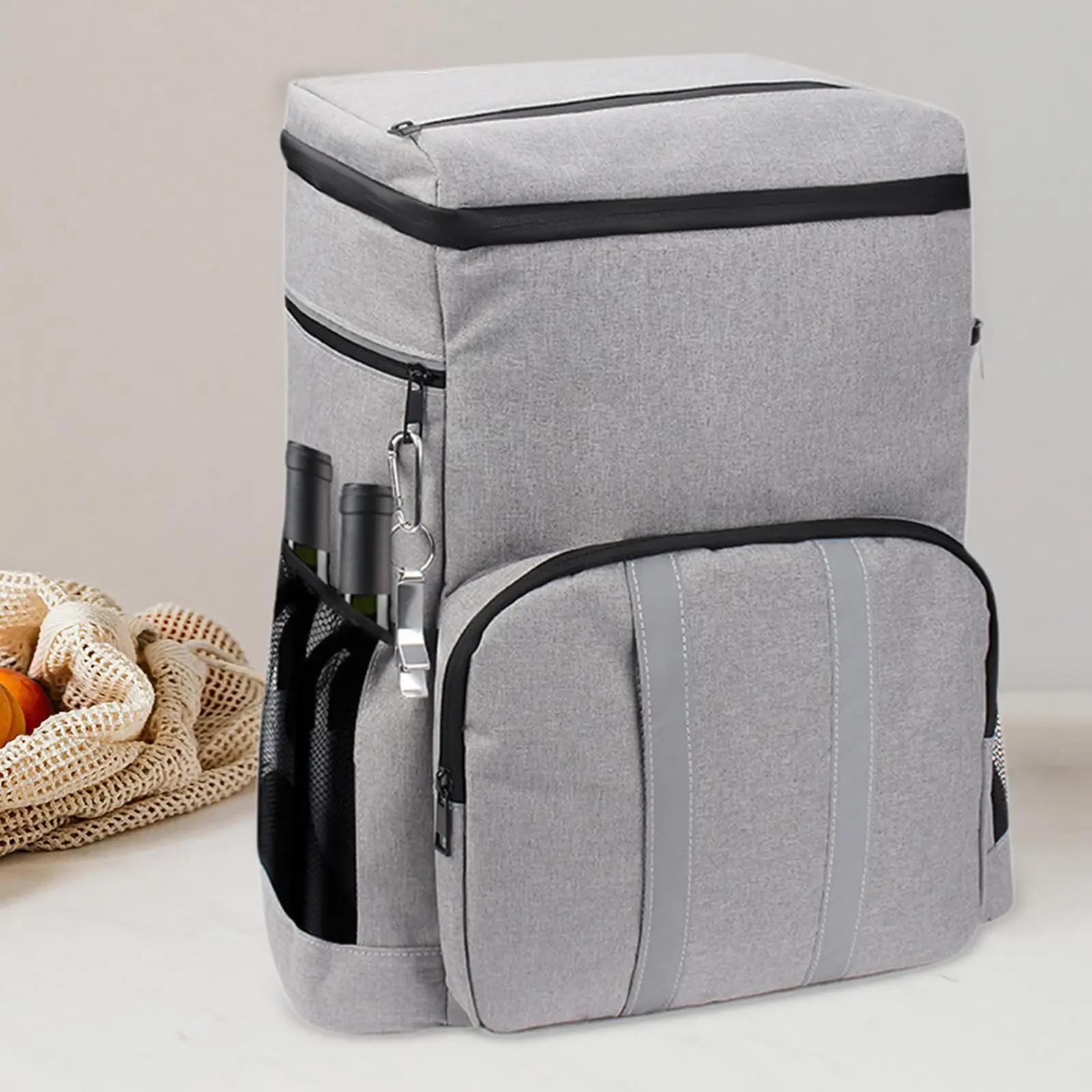 Insulated Cooler Backpack, Thermal Bag, Leakproof Lunch Backpack for Beach Hiking Fishing Camping