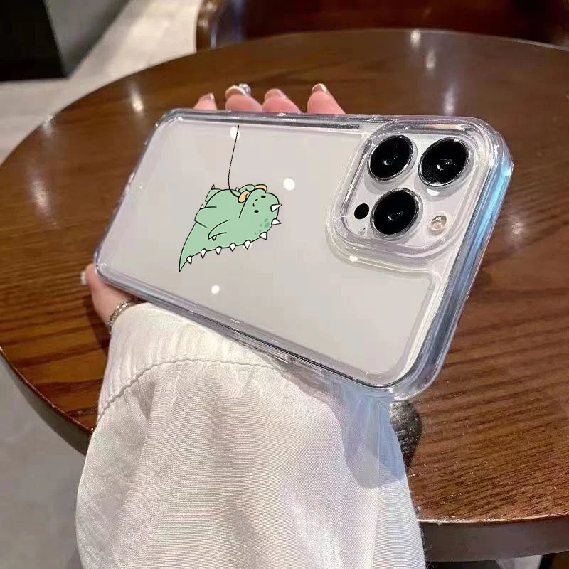 Couple Style Cartoon Dinosaur All-Inclusive Phone Case