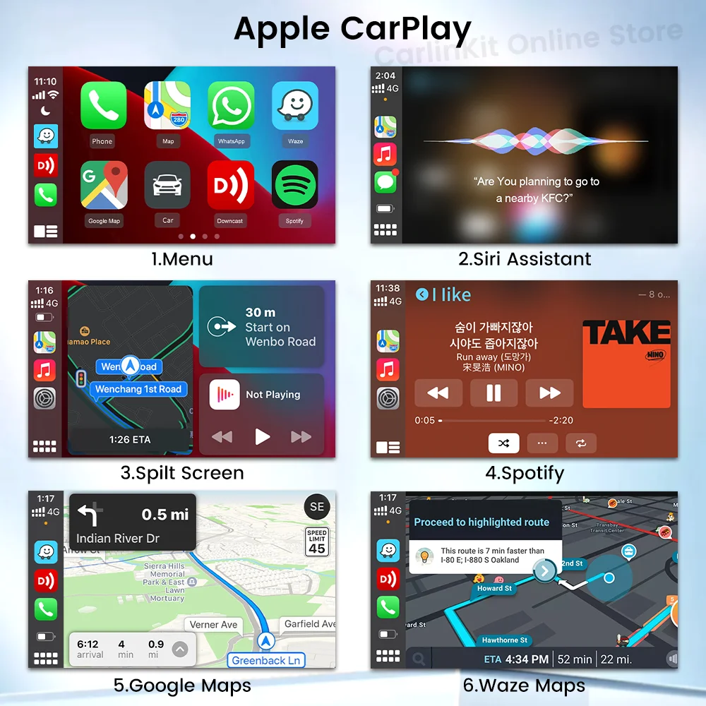 CarlinKit  ī÷  USB ȵ̵ ڵ ̷ũ, ȵ̵ ý  ÷ ̼ ÷̾ Ʈ ũ ڽ