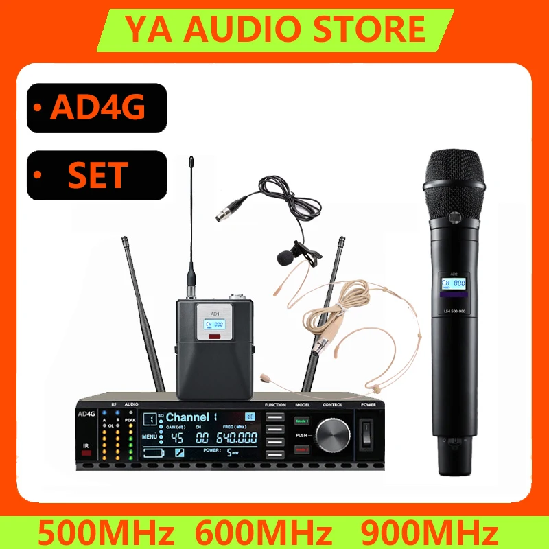 

YA ad4g professional wireless microphone set uhf long-distance performance wireless microphone ksm11 head-mounted microphone