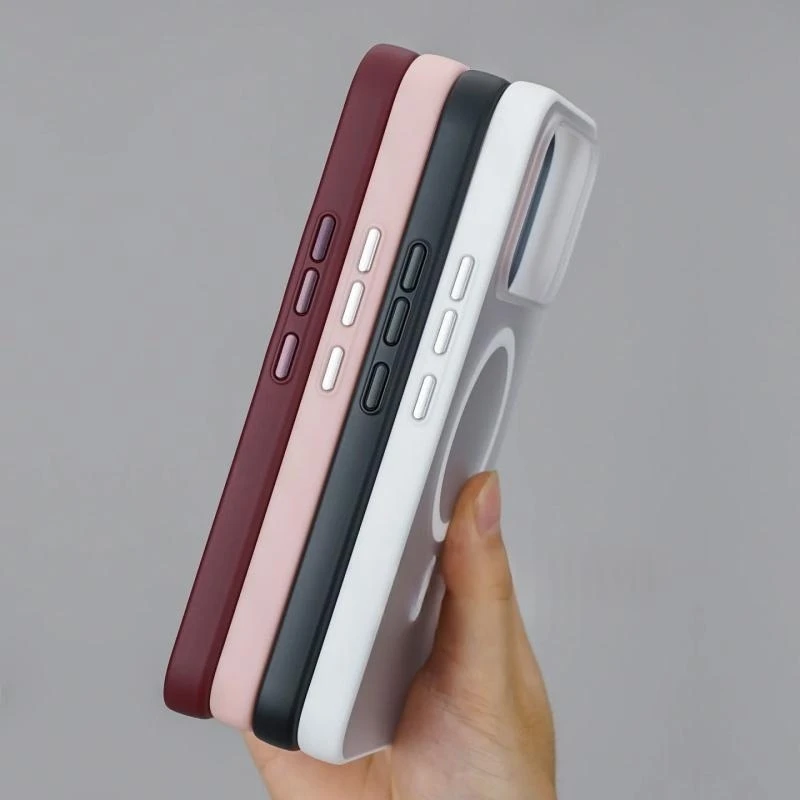 Matte Magnetic Protective Phone Case with Acrylic Finish
