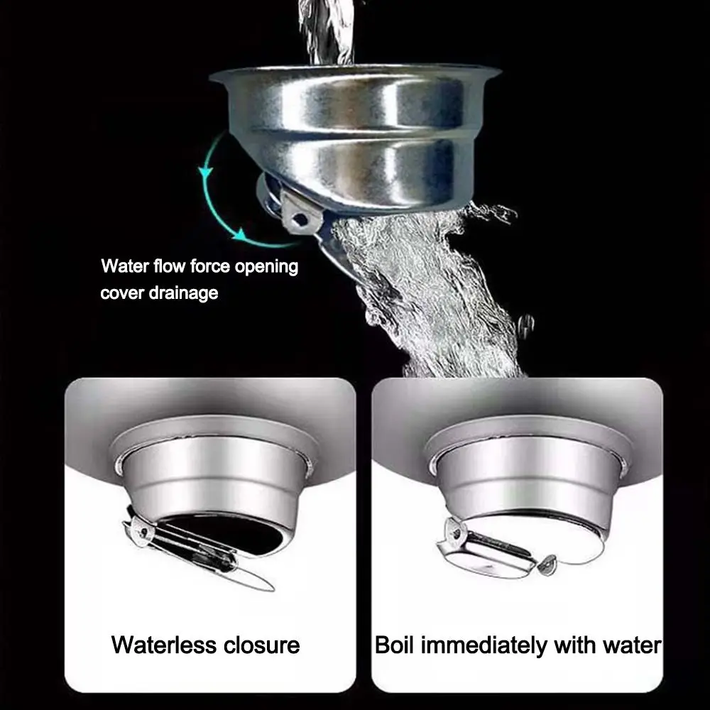 Hardware Accessories Stainless Steel Floor Drains Hair Catcher Universal Bathtub Ground Leakage Trap Shower Anti-odor Drainer drain filter floor drain core floor drain filter floor drain deodorant shower drain cover drain stopper basin drain stopper bathroom sink plug silicone drain stopper floor drain