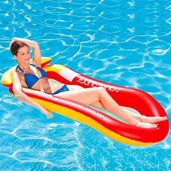 Inflatable Tanning Pool Lounger Float Water Hammock Swimming Pool Air Mattress Bed Beach Water Sports Pool Float Lounger Chair 5