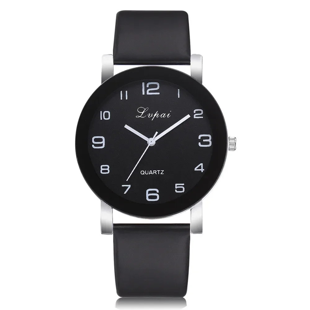 Fashion Simple Women Watch PU Strap Big Dial Creative Quartz Wristwatch Casual Lover Watches Relógio Feminino Reloj Mujer 2