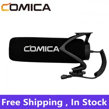 Comica CVM-V30LITE B Condenser Microphone Shotgun Wired Microphone HyperCardioid Professional Mic For Smartphone DSLR Camera