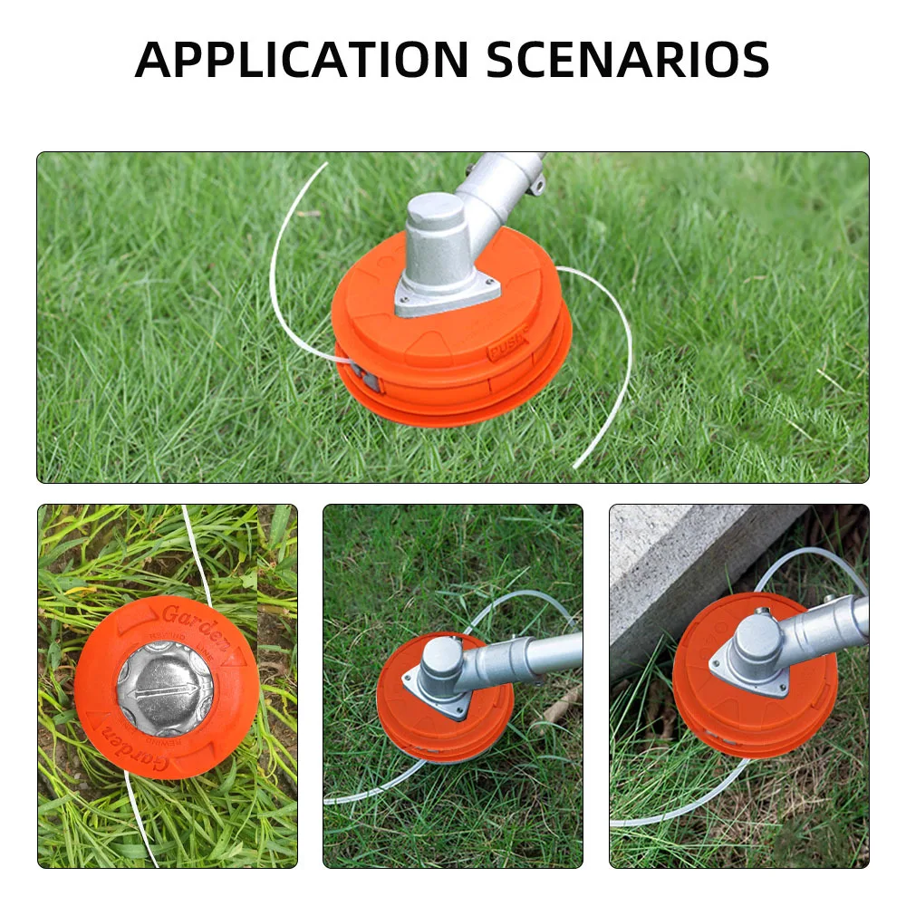 Universal Fit String Trimmer Replacement Bump Head Automatic Grass Trimmer Head for Gasoline Garden Machinery Brush Cutter