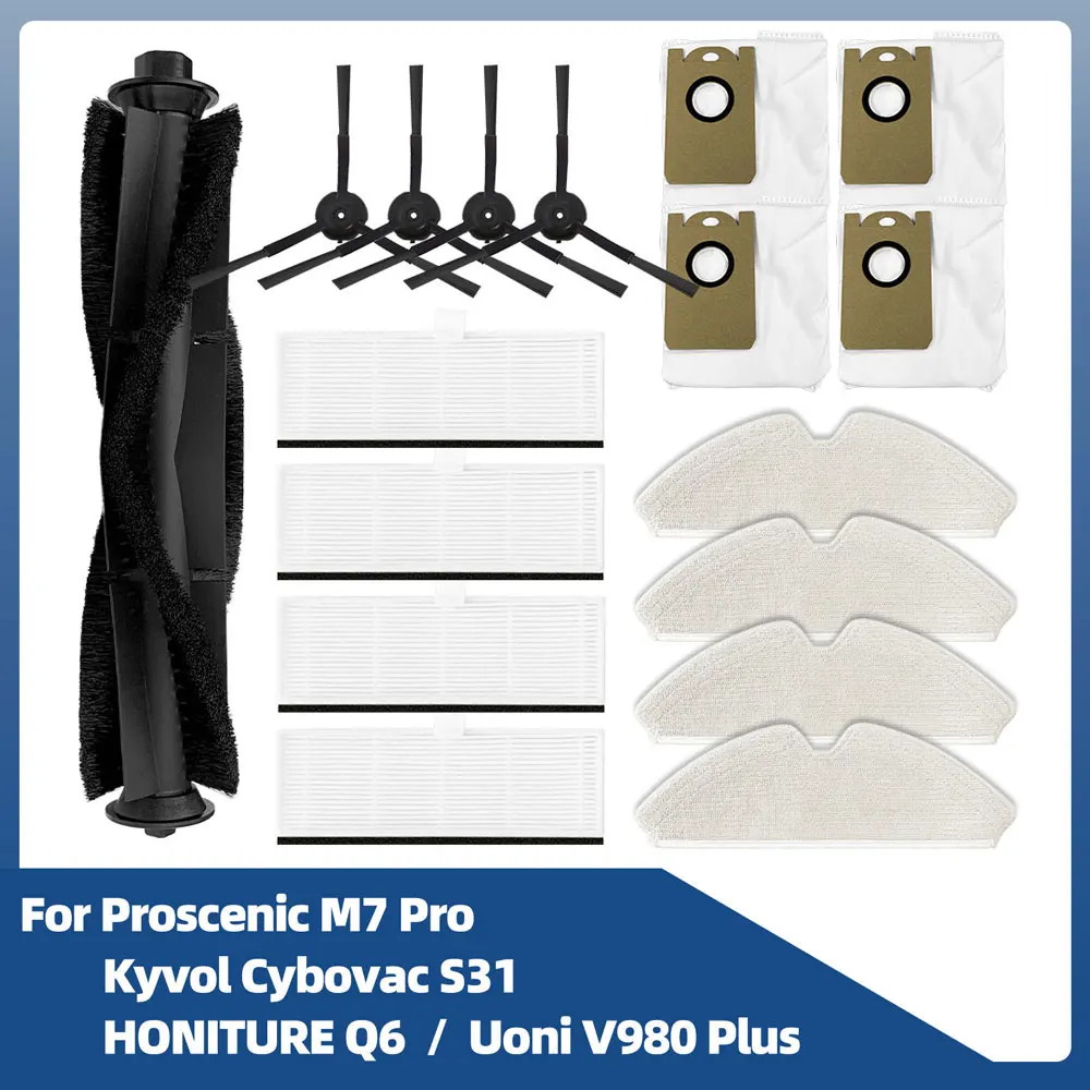 Kit Ricambi Kyvol Cybovac E20/E30/E31/EC30MQ – Spazzola Principale, Filtri HEPA, Spazzole Laterali E Pulizia - 3