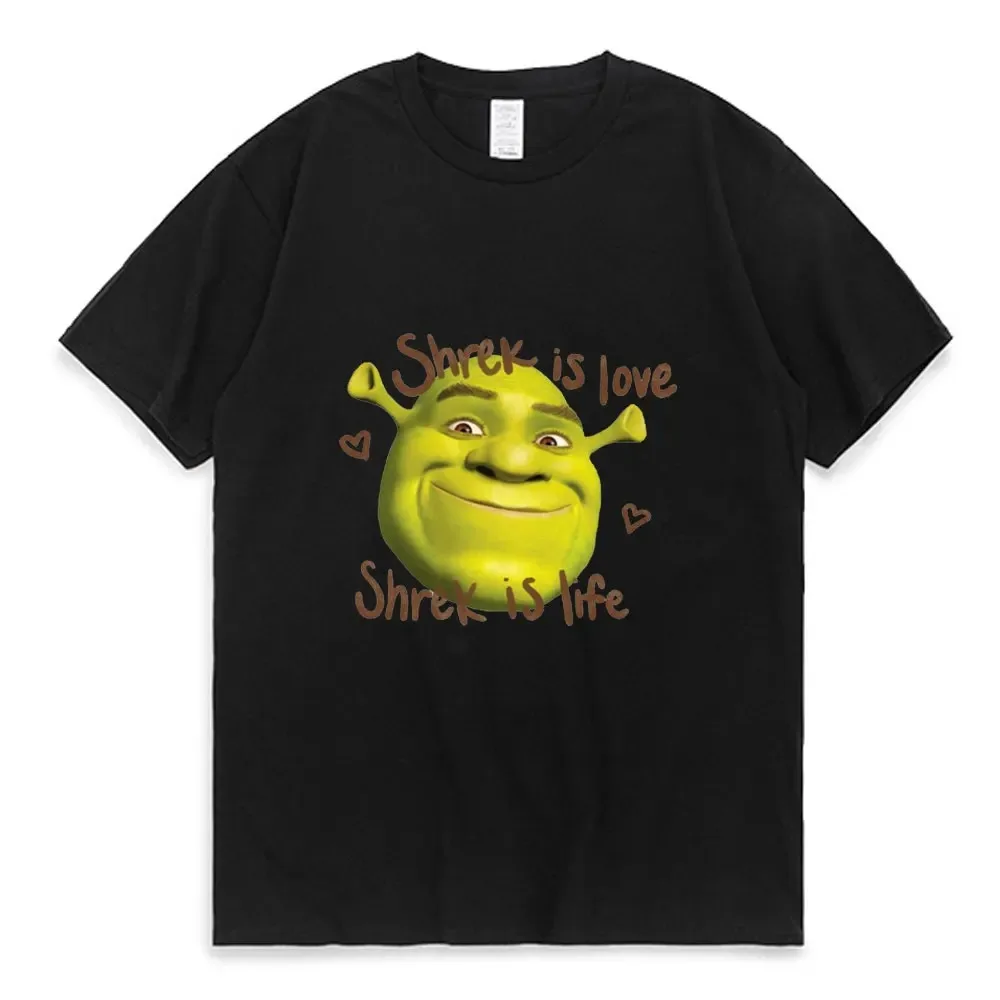 Cotton T Shirt Shrek Is Love Shrek Is Life Print T Shirt Men Women Summer Cotton Oversized Comfortable Trendy Fashion Short Sleeve Tees cotton t shirt,t shirt