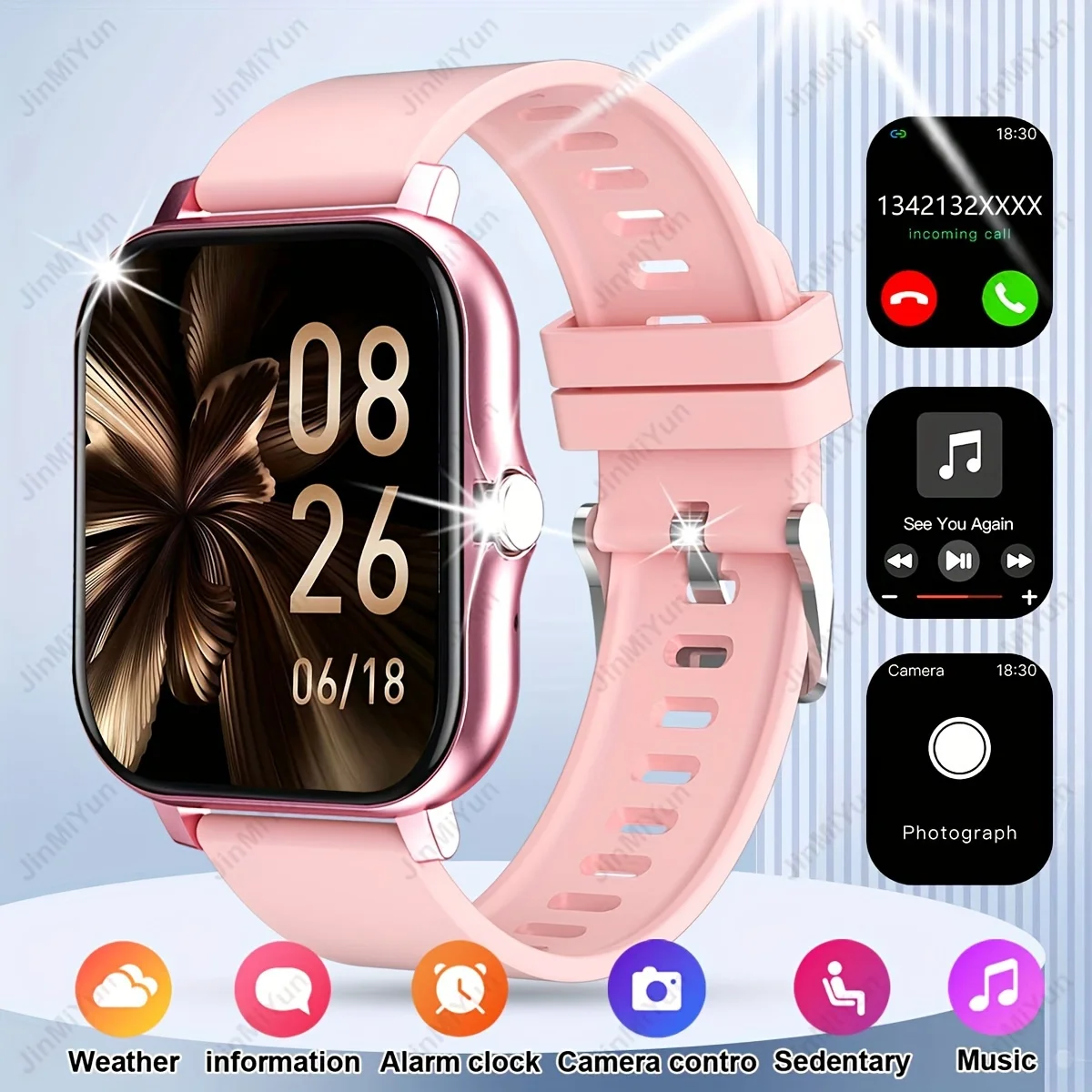 1.83 Inch Touch Sports Smart Watch,  Wireless Call, Message , Various Sports Modes, Multi-function Answering and Dialing. 6
