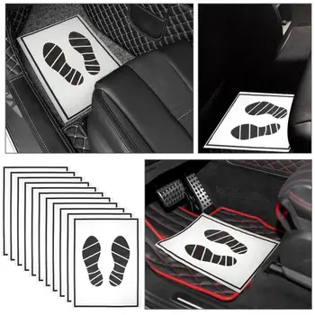 25/50/100 pezzi tappetini per auto usa e getta tappetini per veicoli in carta portatili per la protezione tappetino per auto usa e getta tappetino Anti-sporco in carta