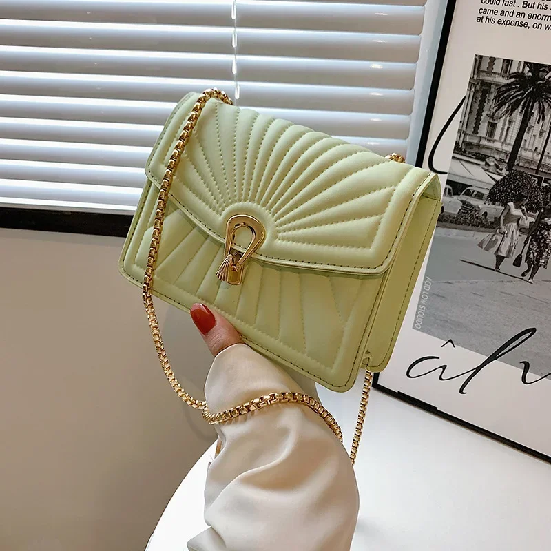 

Small Crossbody Bags for Women 2022 New Luxury Handbags Female Fashion Chain Shoulder Bag Pu Leather Single Side Hand Sac Lady