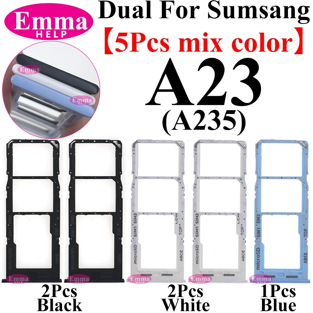 5-Piece Mobile SIM Card Tray Holder Set Adapter