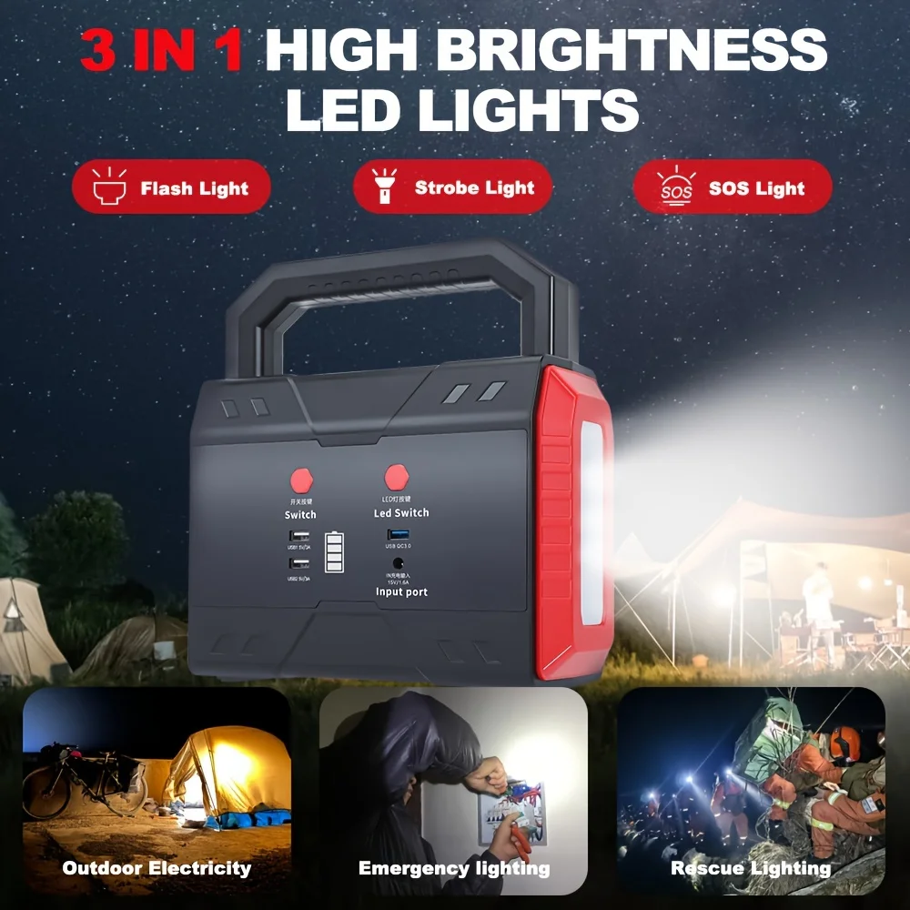 6000A 24V/12V Truck Start Power Bank, 49800mAh Jump Starter, Portable Heavy Duty Booster, QC3.0 LED Jump Start
