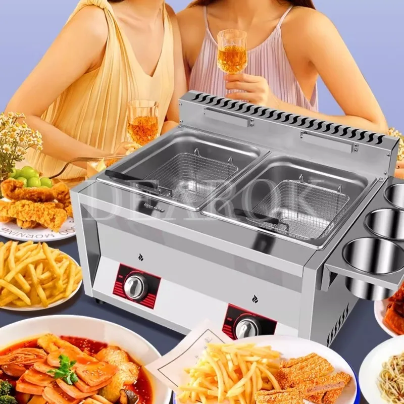 Fryer Gas Commercial Skewer French Fries Fryer Multifunctional Chicken Fryer French Fries Frying Food Household Commercial 3