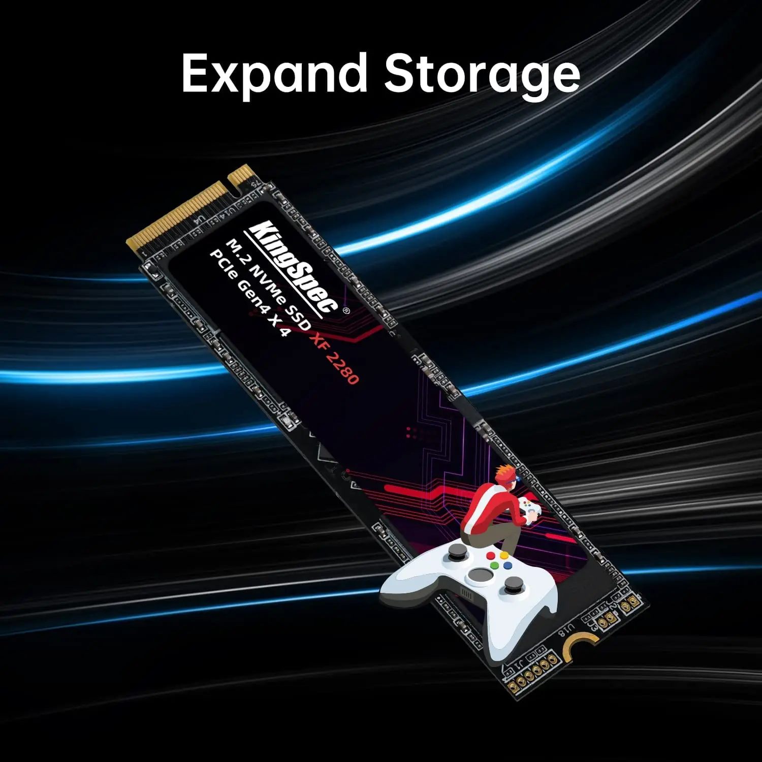 Kingspec-disco Rígido Interno Ssd M.2 Nvme 512gb 1tb 2tb m2 2280 500g Pcie 4.0 hd 5000 Mbps Nmve Gen4 Laptop pc - Imagem 4