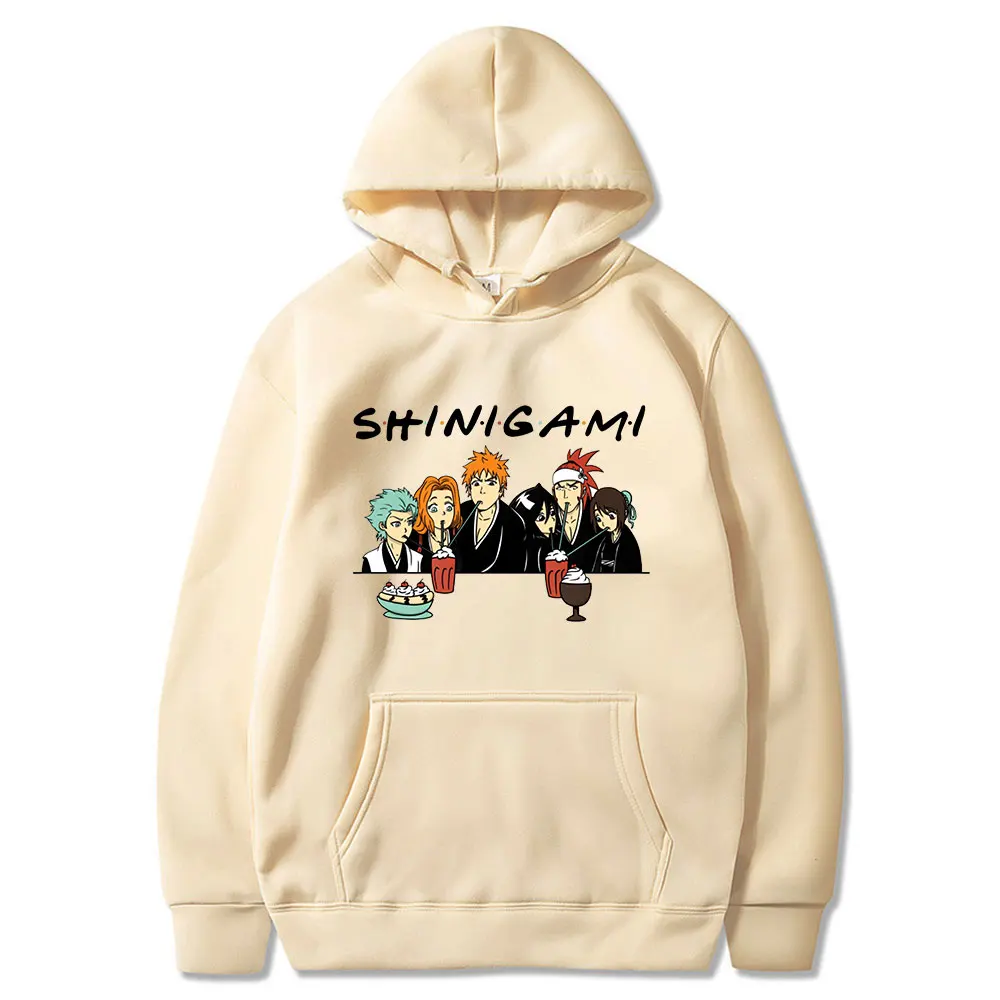 Anime Bleach Kurosaki Ichigo Friends Hoodies Japanese Manga Shinigami