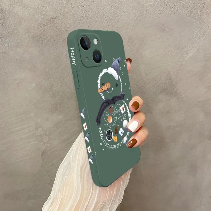 thumbnail image 1 of Funda de teléfono con motivos navideños para iPhone 14 13 12 11 Pro Max Mini X XR XS SE2020 8 7 Plus 6 6S Plus NOBRAND, 1 of 5