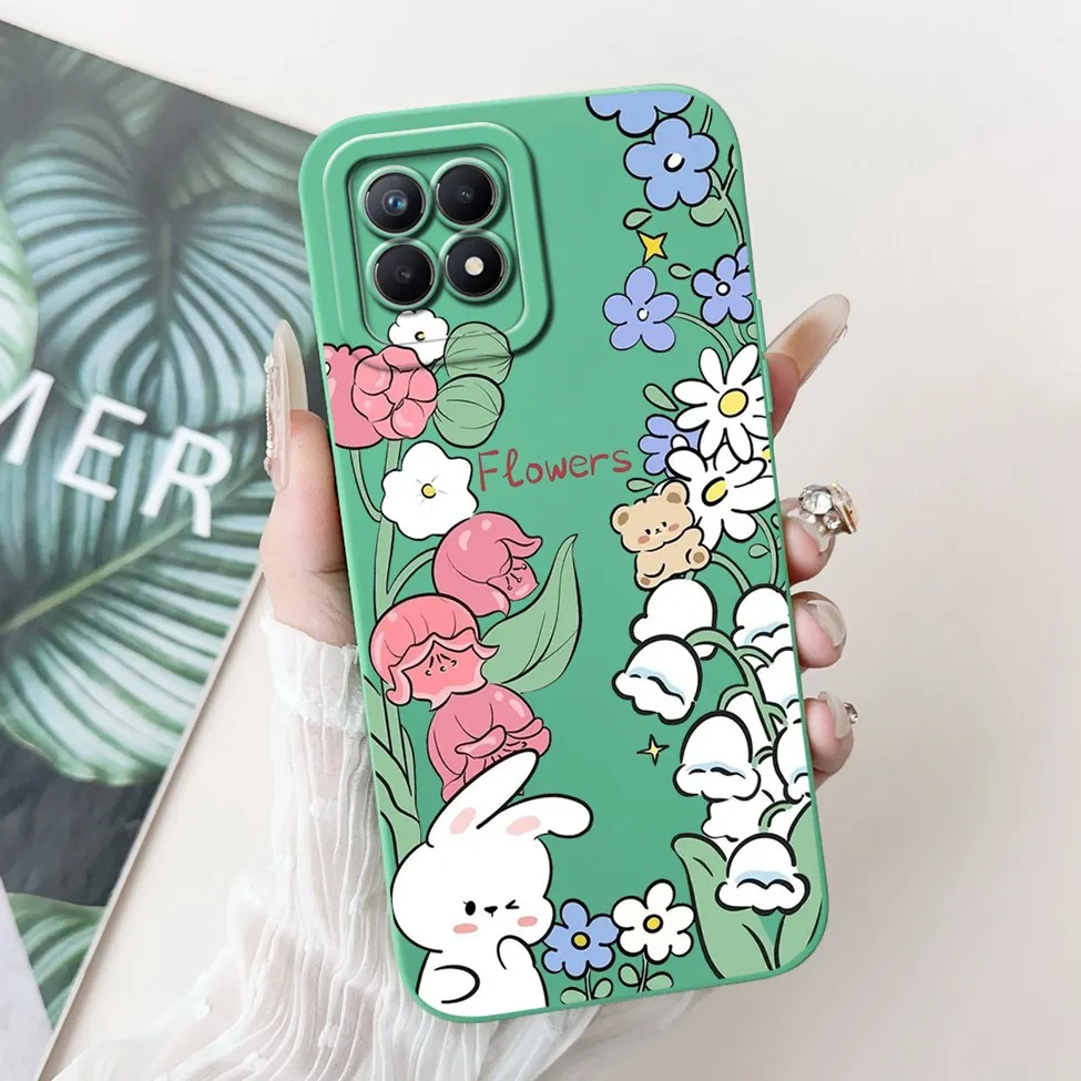 Shockproof Cute Cat Panda Rabbit Fashion Flowers Love Phone Case Cover