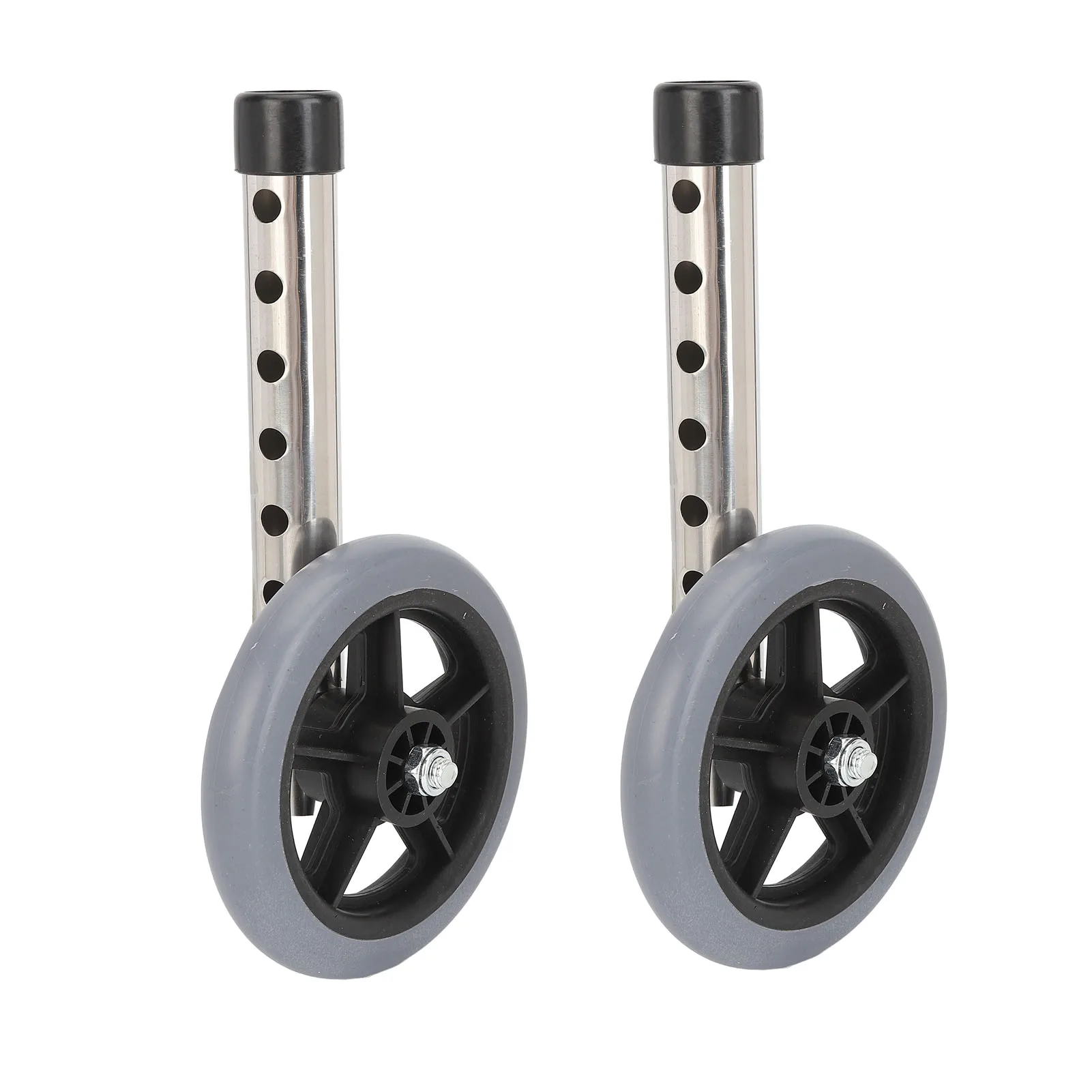 2pcs Walker Wheels Universal Walker Wheels Replacement 6 Adjustable Height Rollator Wheels Accessories for Seniors Walker Wheels 6