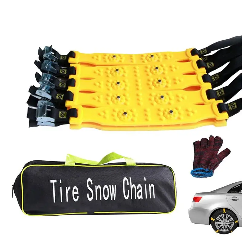 

Snow Tire Chains 10PCS Anti Skid Tire Cables For Snow Thickening Car Mud Snow Chains Strong Durable All Season Pick Up Patterned